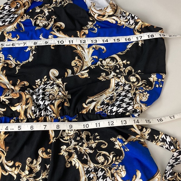 Thalia Sodi Wide Leg Chain Halter Neckline Jumpsuit - Picture 10 of 15